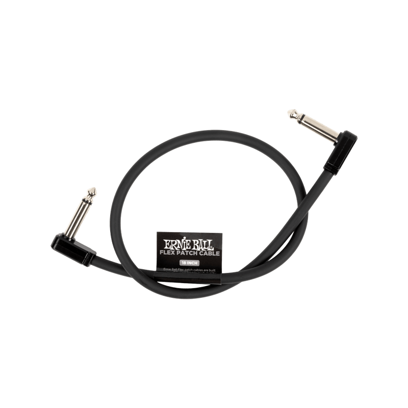 Cable Ernie Ball 18in P06441 Flexible Negro