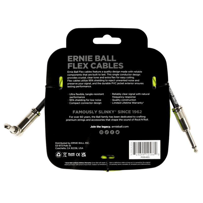 Cable Ernie Ball 0ft P06465 Verde