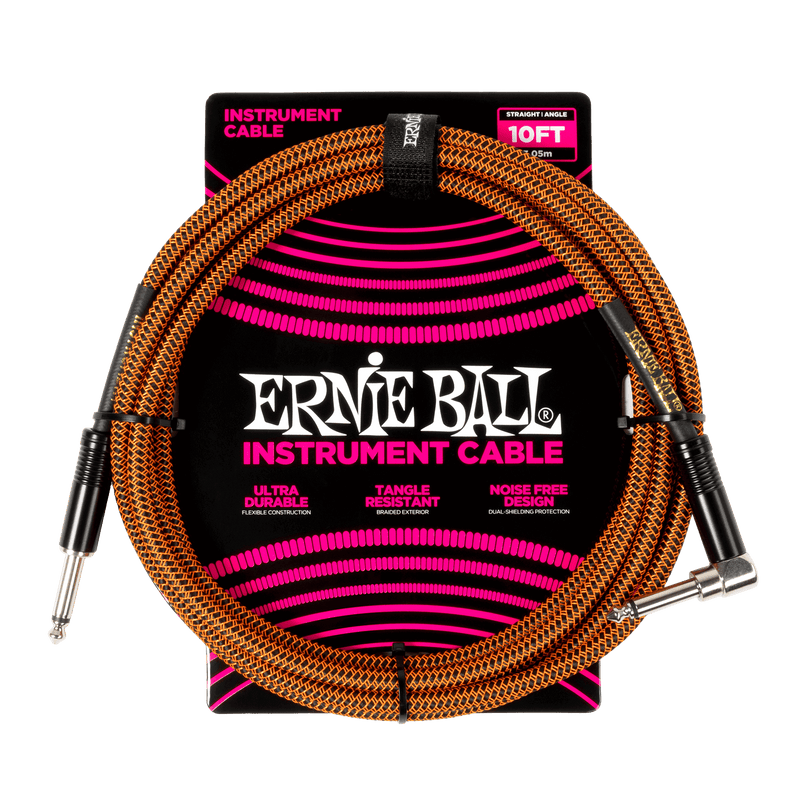 Cable Ernie Ball Braided P06470 10 Pies Pumpkin Pie — vista 1