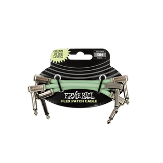 Cable Ernie Ball Flex Patch P06474 3 Pulgadas Brilla En La Oscuridad Paquete De 3 — vista 1
