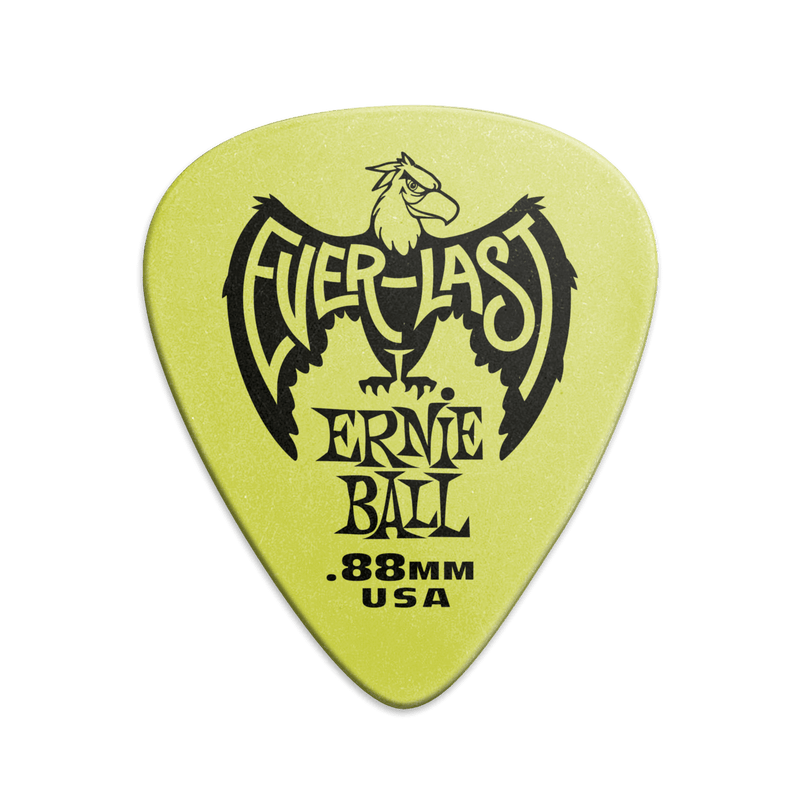 Púas Ernie Ball Everlast P09191 Verde 0,88 mm Paquete De 12 — vista 1