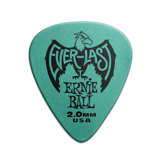 Púas Ernie Ball Everlast P09196 Verde Azulado 2,0 mm Paquete De 12 — vista 1