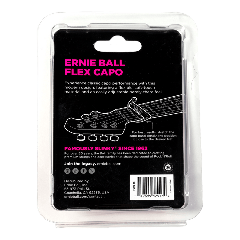 Cejilla Ernie Ball Flex Capo P09645 Negra — vista 2