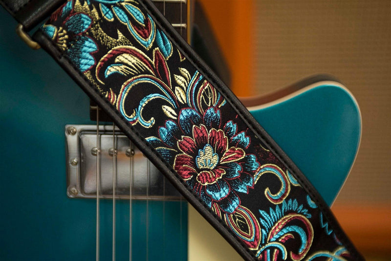 Correa Righton Guitarra y Bajo Beppu II Verde Azul