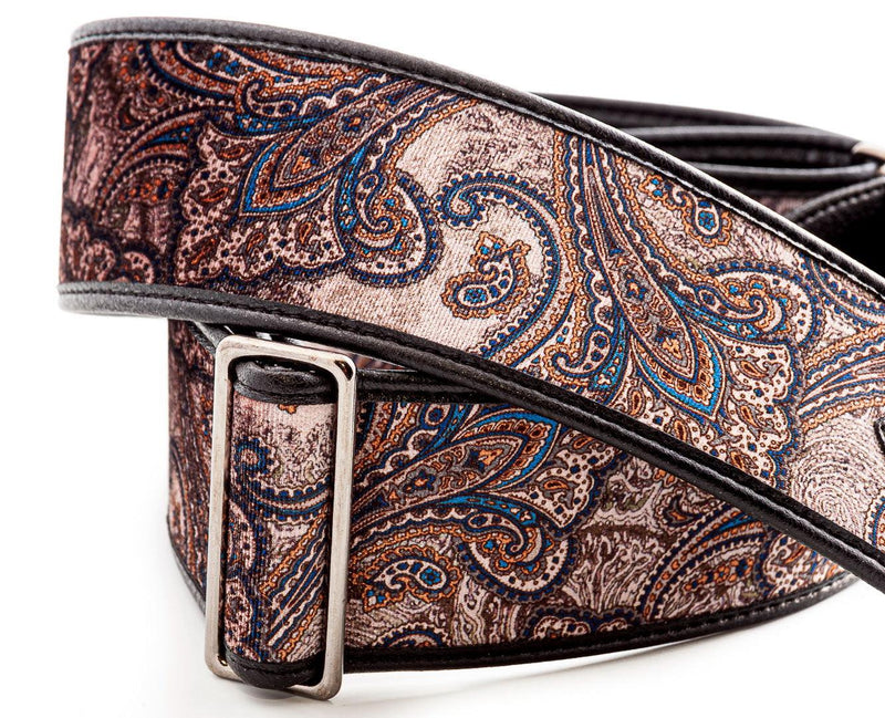 Correa Righton Guitarra y Bajo Paisley Velvet-60 Marrón