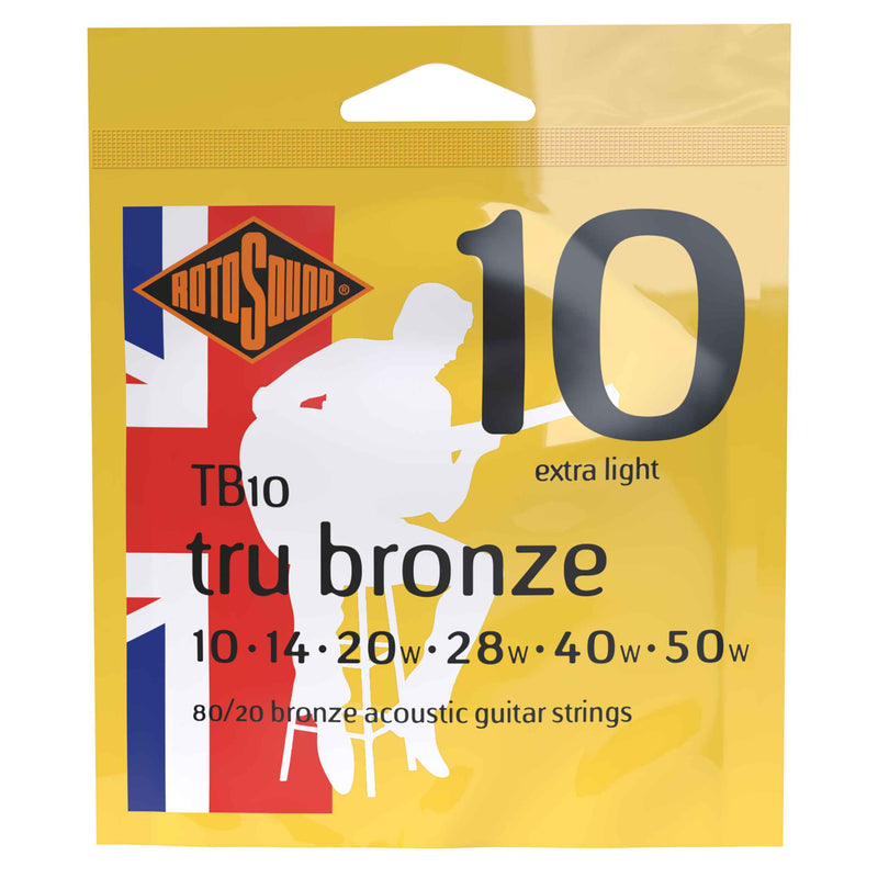 Encordado Rotosound TB10 Guit Acust Tru Bronze 80/20 10-50