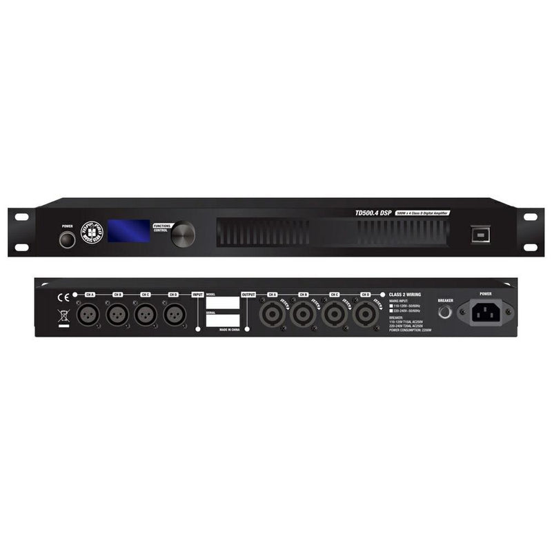 Amplificador Topp Pro De Potencia Td500.4dsp