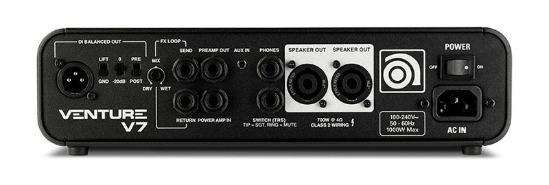 Amplificador Ampeg Venture V7 Cabezote Para Bajo