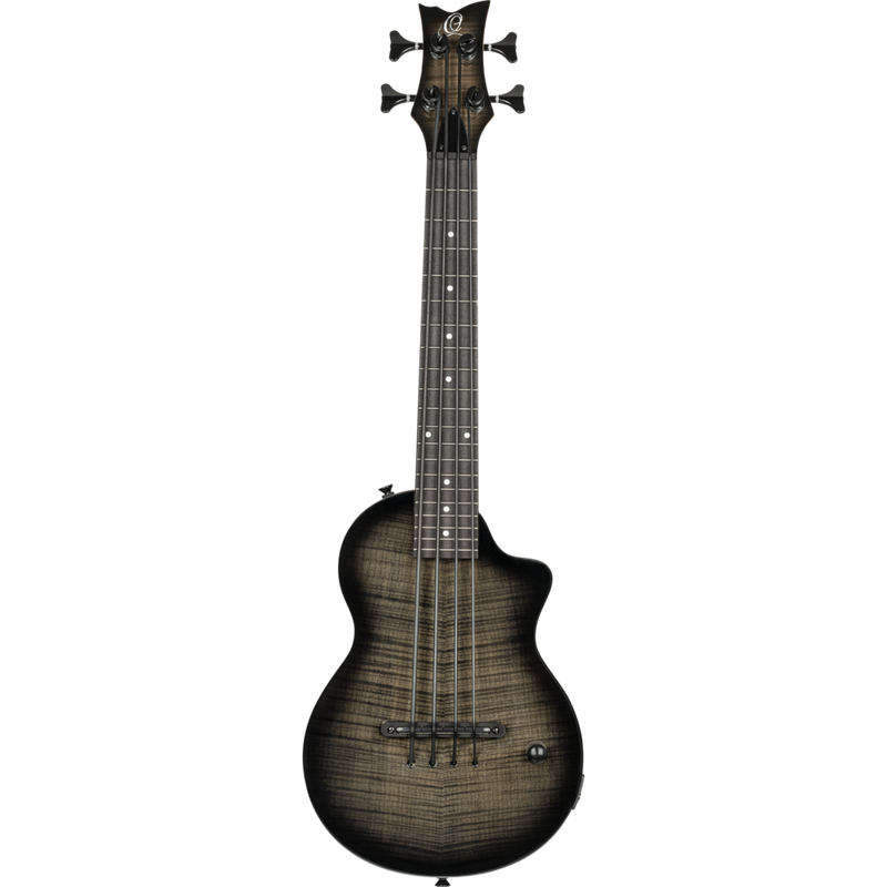 Vista 3 — Ukelele Bajo Ortega NEO-BS-TGB Transparent Grey Burst
