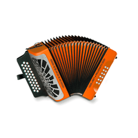 Acordeon Hohner Rey Vallenato 5 Letras Naranja A49651