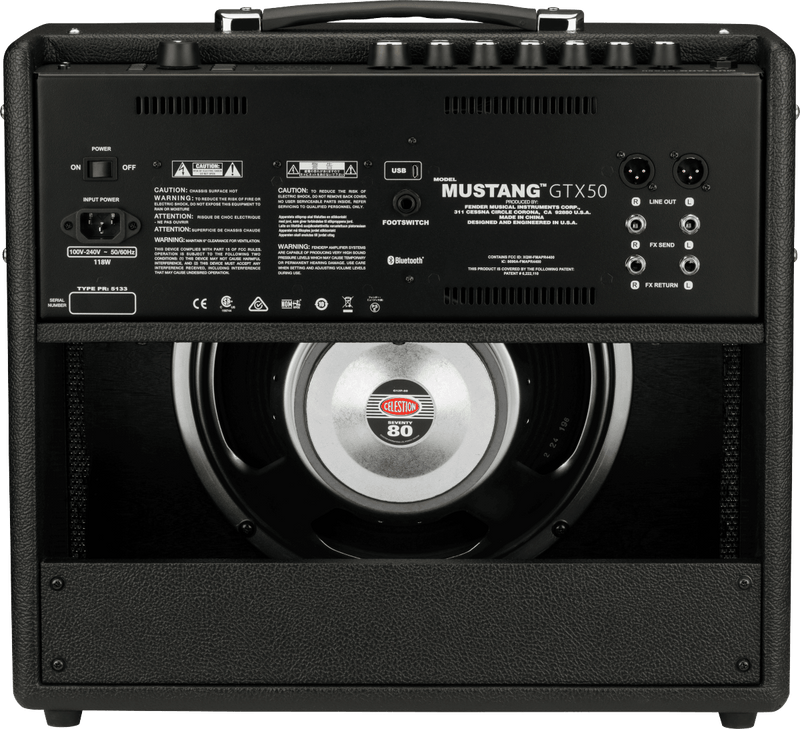 Amplificador Fender Guitarra Eléctrica Mustang Gtx 50 2310600000 - The Music Site