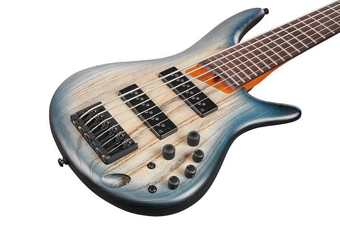 Bajo Electrico Ibanez 6 Cuerdas Sr606E-Cosmic Blue Starburst Flat - The Music Site