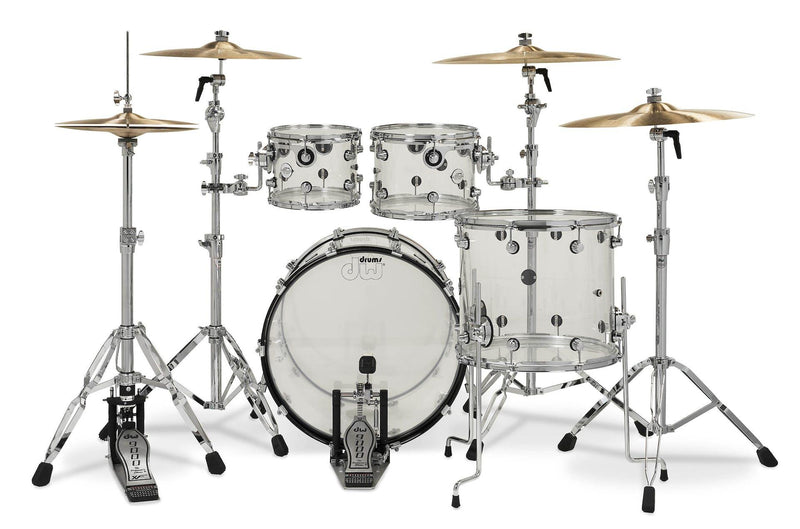 Batería DW DDAC2214CL 4 PC Clear Acrílico + DDAC0614SSCL - The Music Site