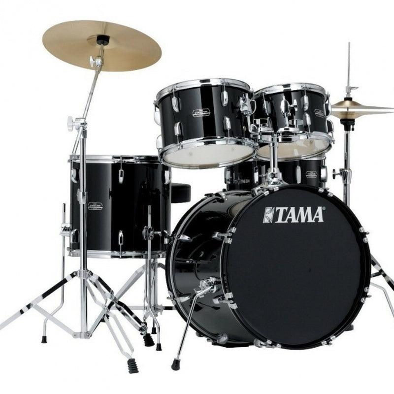 Bateria Tama Stagestar SG52KH5C-BK Negra +Bases+Silla Y Platillos - The Music Site