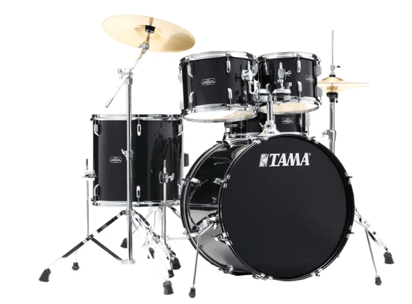 Bateria Tama Stagestar ST52H5C-BNS Negra+Bases+Silla Y Platillos - The Music Site