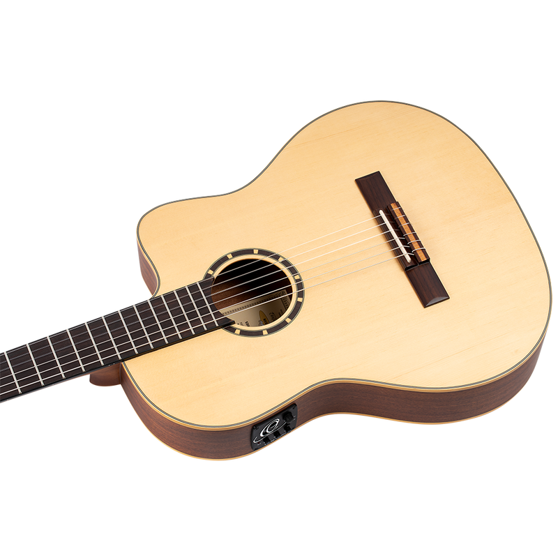 Vista 8 — Guitarra Electroacústica Ortega RCE125SN Natural