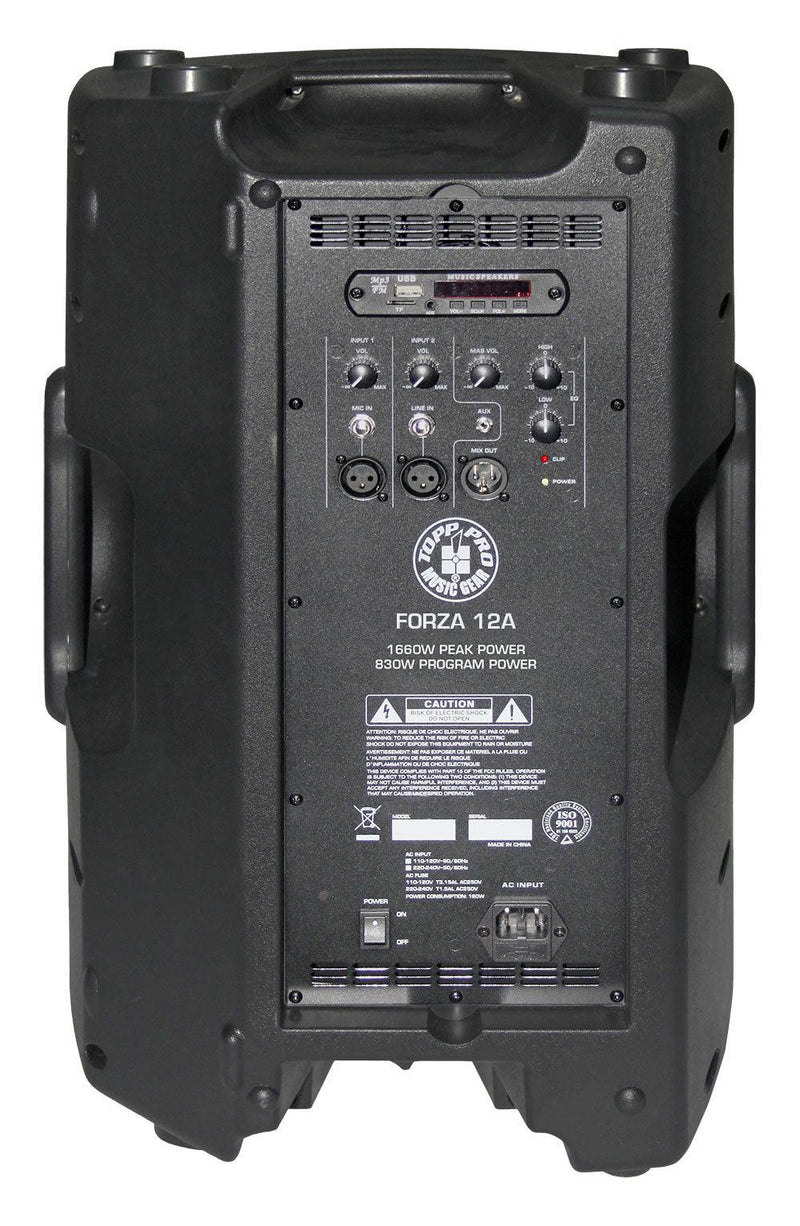 Cabina Activa Topp Pro Forza12A - The Music Site