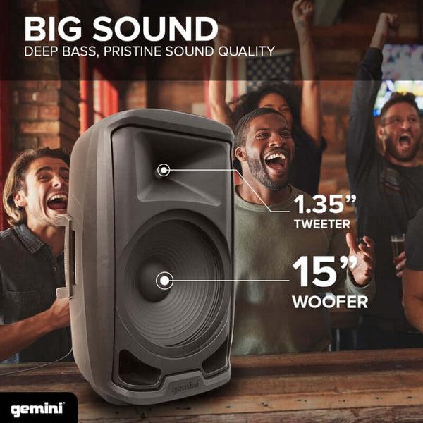 Cabina Gemini AS-2115BT-LT-PK BLUETOOTH (SOPORTE-MICROF-CONTROL) - The Music Site