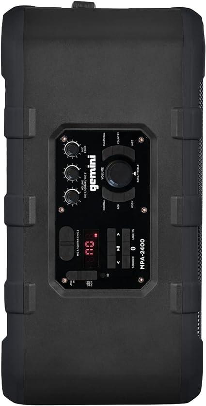 Cabina Gemini MPA-2400GRY RECARGABLE RESIST INTERP - The Music Site