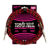 Cable Ernie Ball 10Ft P06394 Rojo/Negro - The Music Site
