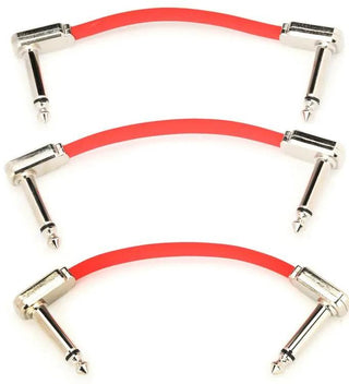 Cable Ernie Ball 3" P06401 X3 Rojo - The Music Site