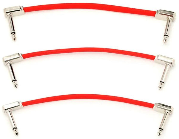 Cable Ernie Ball 6" P06402 X3 Rojo - The Music Site