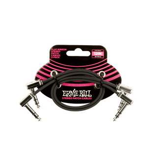 Cable Ernie Ball de conexión estéreo- Paquete de 2 unidades - The Music Site