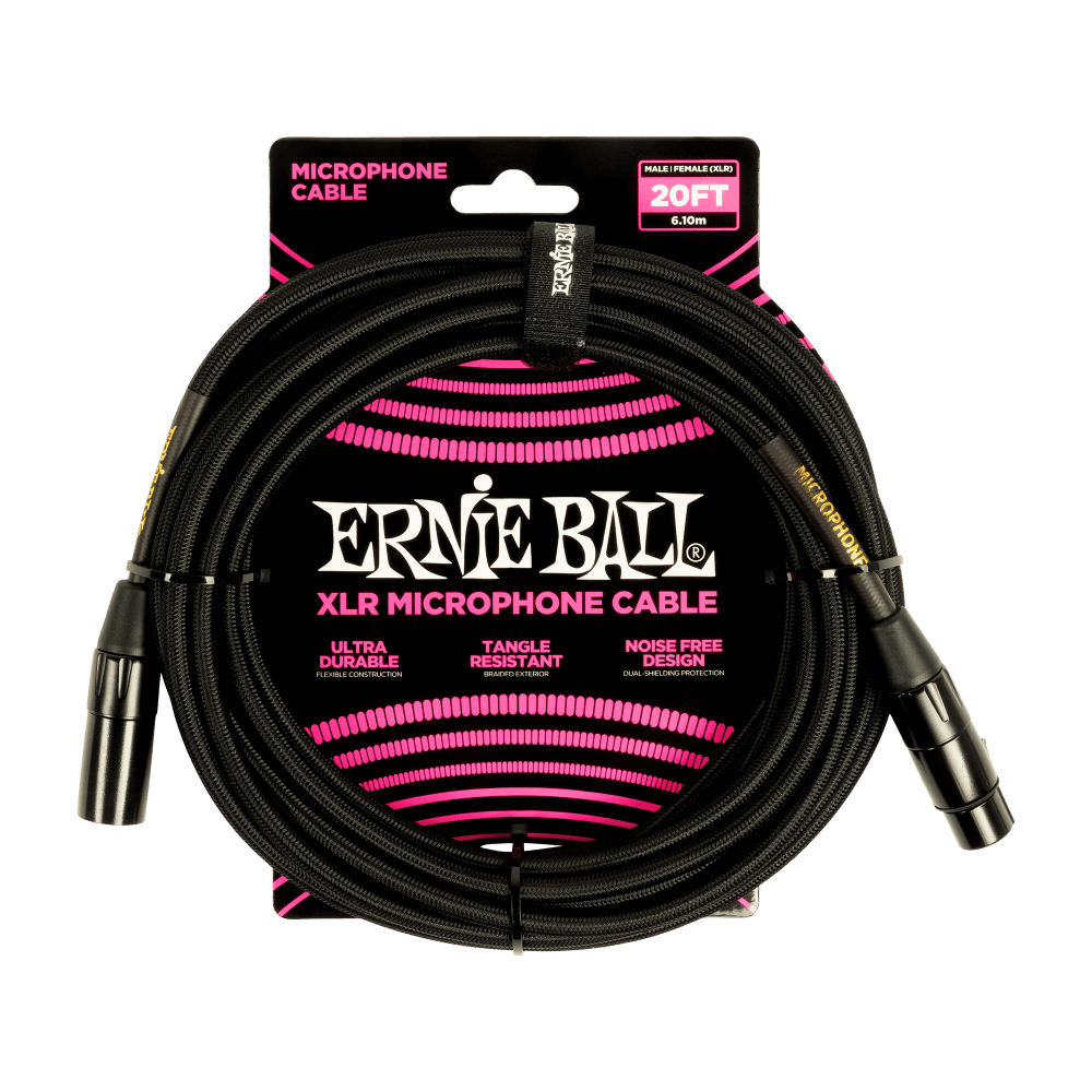 Cable Ernie Ball Para Microfono 20FT P06388 - The Music Site