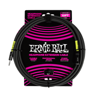 Cable Ernie Ball plug 3.5mm 10FT P06424 NEGRO - The Music Site
