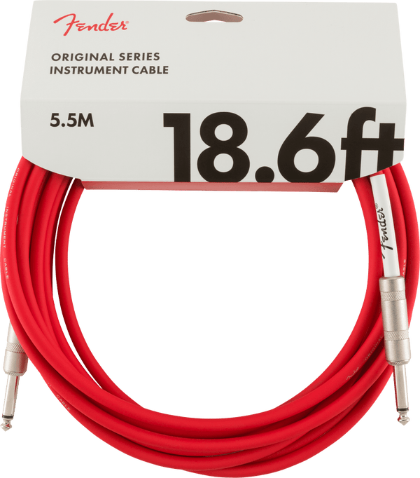 Cable Fender Rojo 18.6FT 5.5M 0990520010 - The Music Site