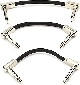 Cable Ernie Ball 3In P06220 Negro x3