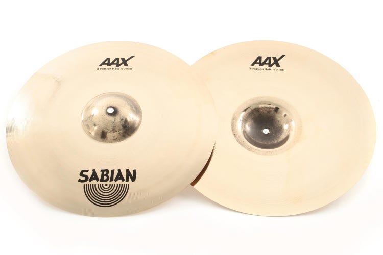 Platillos Sabian AAX X-Plosion Hi-Hats De 16 Pulgadas 2160287XB — pareja superior e inferior