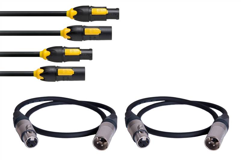 Kit De Cuatro Cables dBTechnologies DCK-27T PowerCON True1 Y XLR De 70 Cm — vista 2