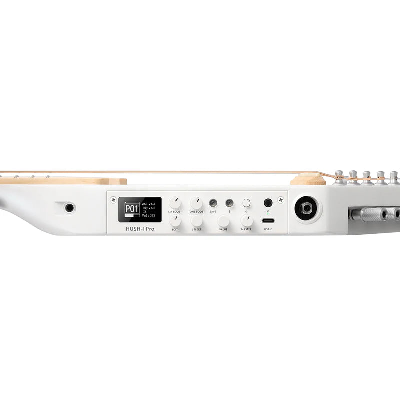 Guitarra Electrica Donner EC7450 Hush-X Pro White-Luxe