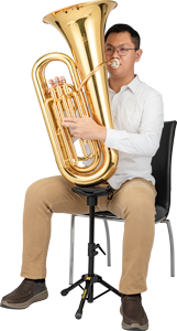 Soporte Para Tuba Y Bombardino Hercules DS753BB Con Funda — vista 3