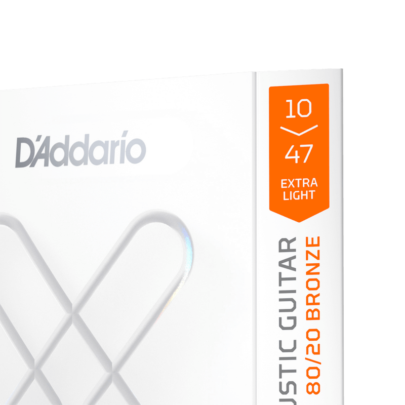 Encordado D Addario Guitarra Acústica XSABR1047 Extra Light — vista 4