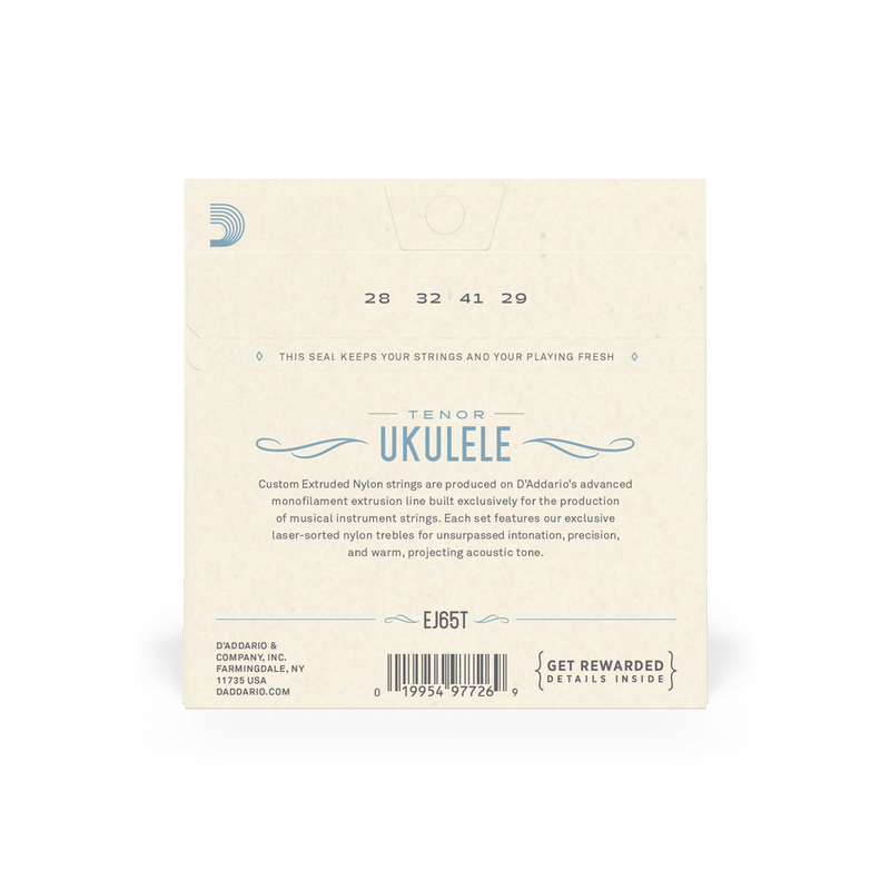 Encordado D Addario Ukulele Ej65t Tenor