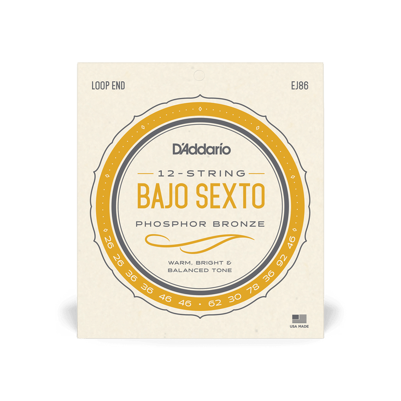 Encordado D Addario Bajo Sexto Ej86