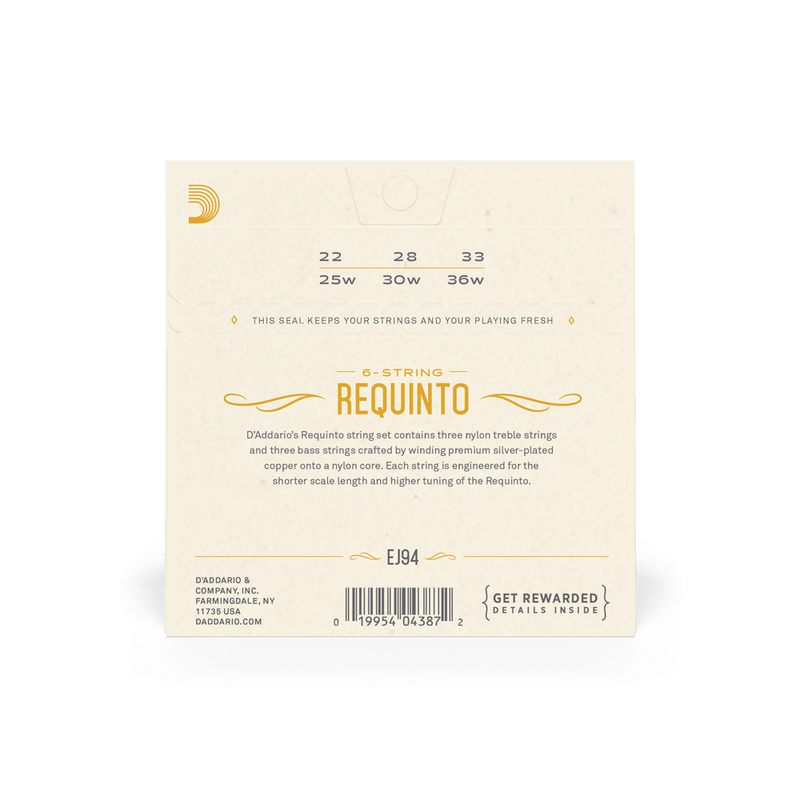Encordado D Addario Requinto J94/ej94 22-36