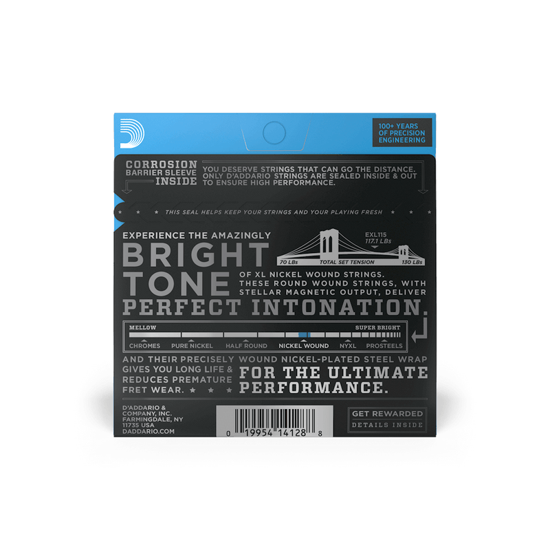 Encordado D Addario Guitarra Electrica Exl115 11-49