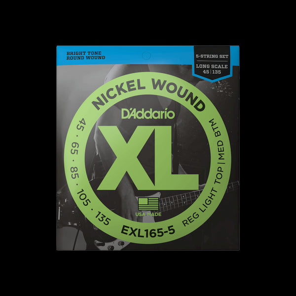 Encordado D Addario Bajo Electrico 5 cuerdas Exl165-5 45-135