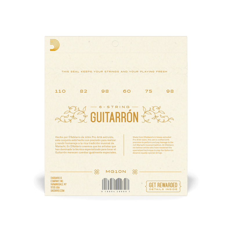 Encordado D Addario Guitarron Mg10n