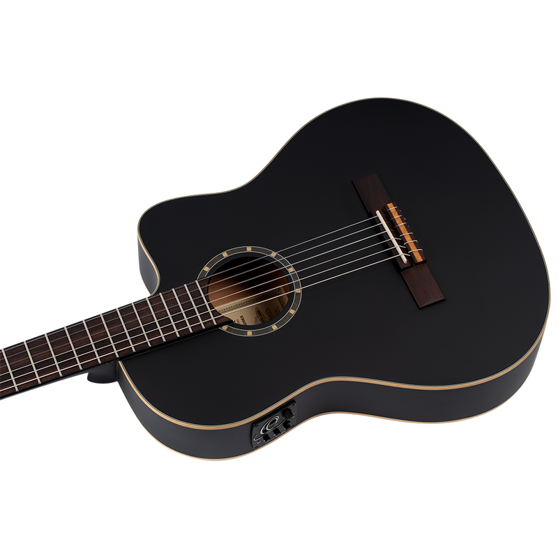 Vista 8 — Guitarra Electroacústica Ortega RCE125SN-SBK Satin Black