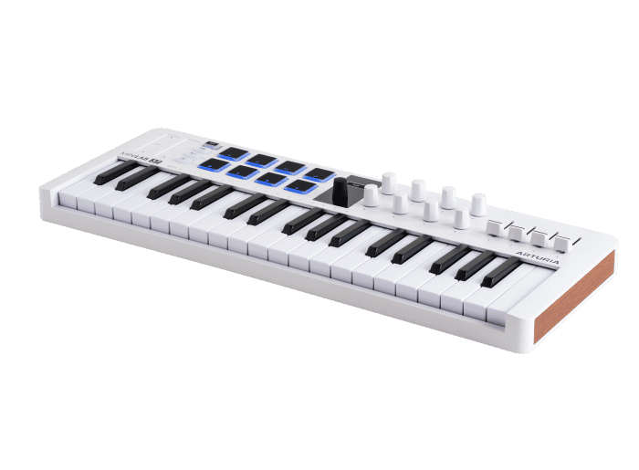 Controlador MIDI Arturia MiniLab 37 Blanco — Vista 3