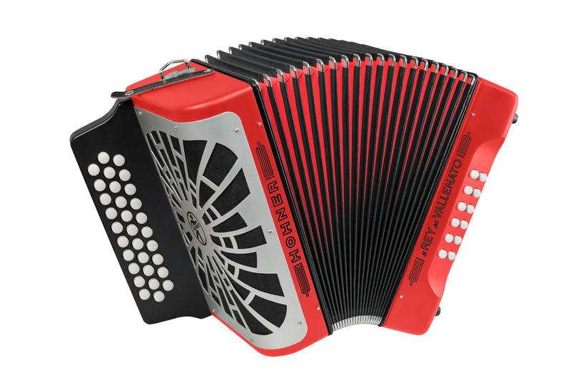 Acordeón Hohner El Rey Del Vallenato A49241 G/C/F Rojo — vista 1