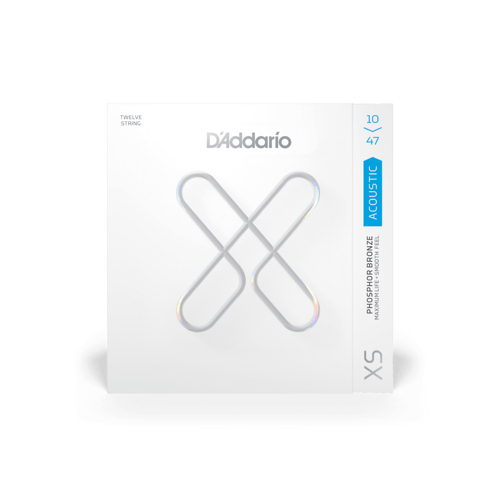 Encordado D'Addario XS para Guitarra electroacústica (XSAPB1047-12) - The Music Site