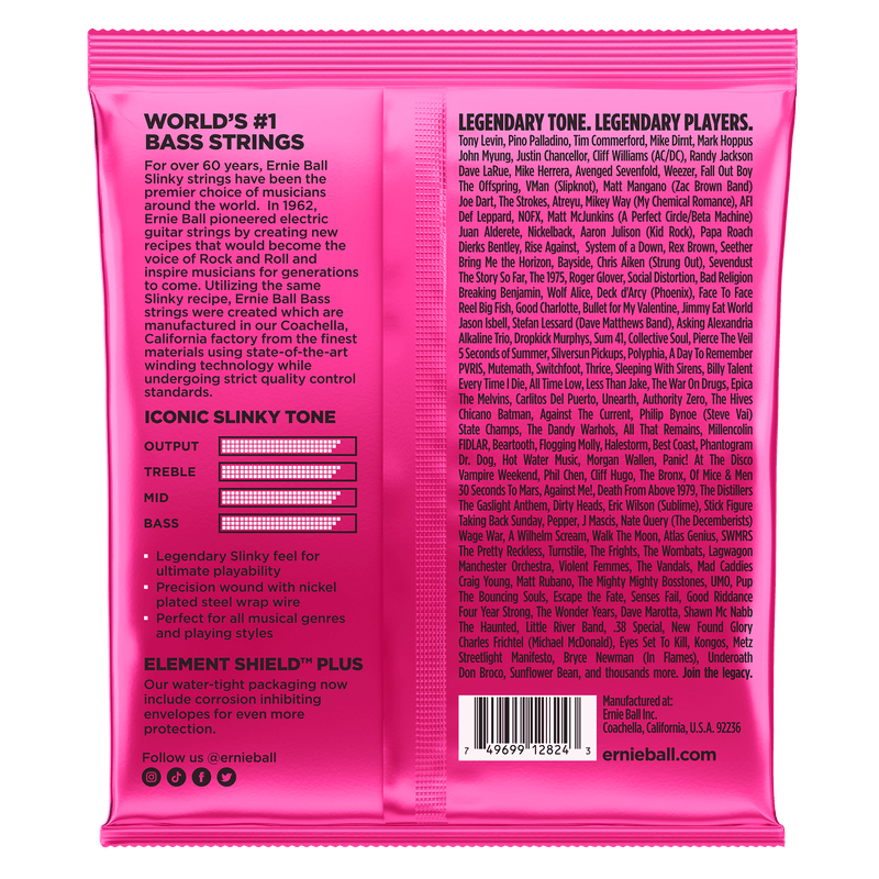 Encordado Ernie Ball Bajo 2824 40-125 5 Cuerdas - The Music Site