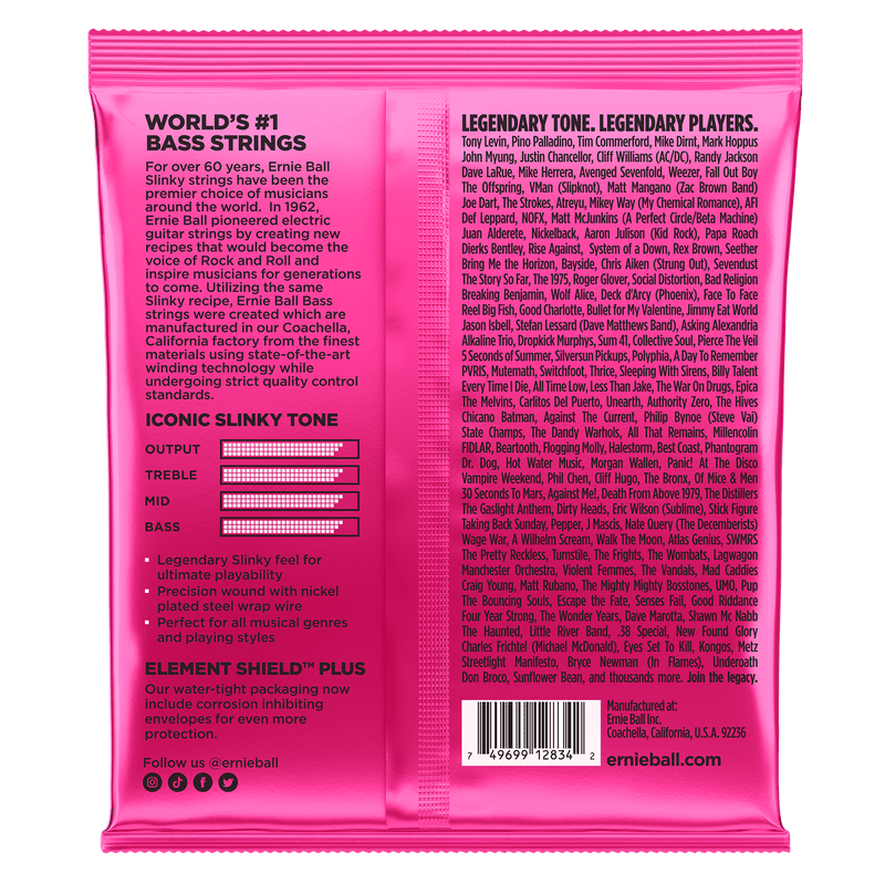Encordado Ernie Ball Bajo 2834 45-100 - The Music Site