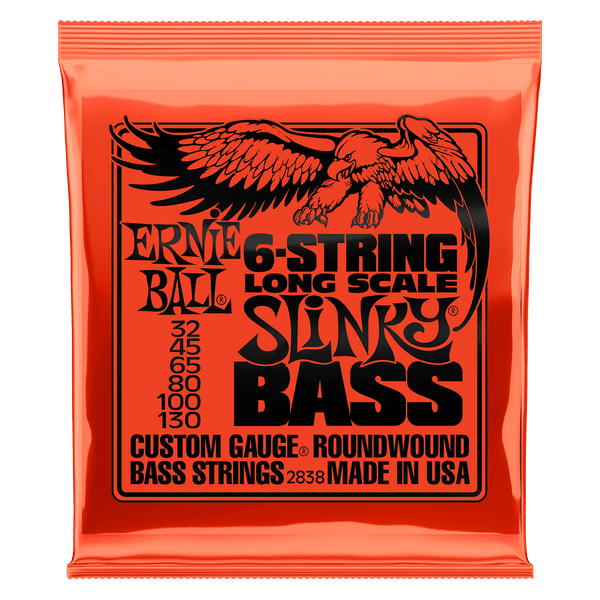 Encordado Ernie Ball Bajo 2838 32-130 6 Cuerdas - The Music Site