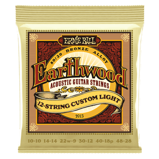 Encordado Ernie Ball Custom guitarra acustica 12 Cuerdas LIGHT 80/20 10-48 P02013 - The Music Site